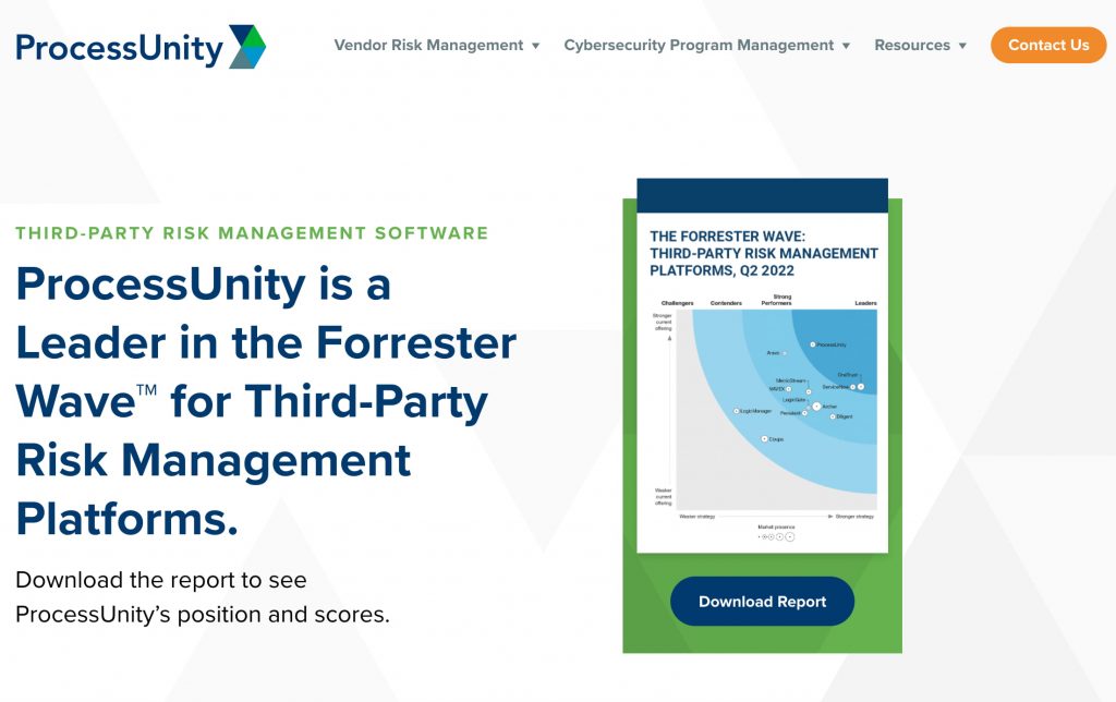 top 10 TPRM solutions - ProcessUnity