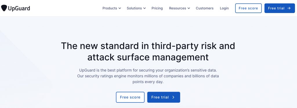 top 10 TPRM solutions - Upguard