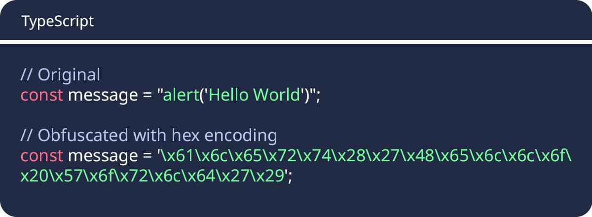 String Encoding and Hex Escaping