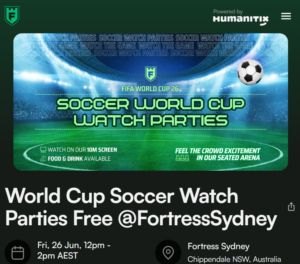 EOFY Soccer Watch Party, 26 June