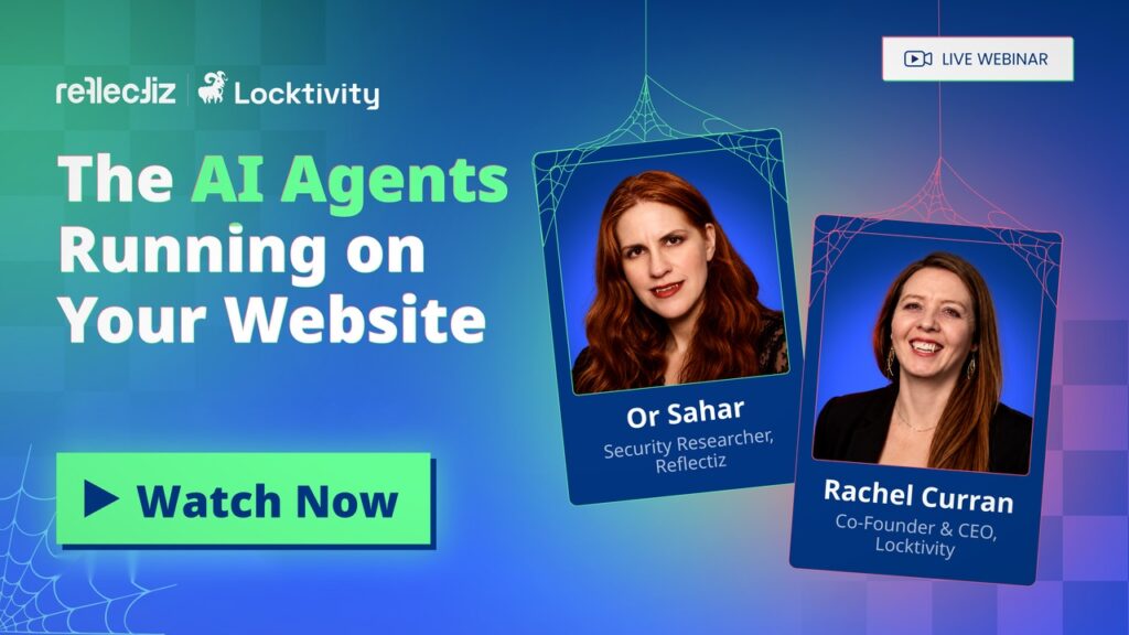 AI Agents on Your Website webinar with Or Sahar of Reflectiz and Rachel Curran of Locktivity